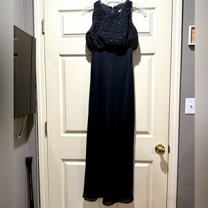 Betsy & Adams Millenium Collection by Jaslene Black Formal Prom Dress!